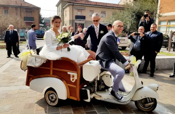 Piaggio Ape per il matrimonio