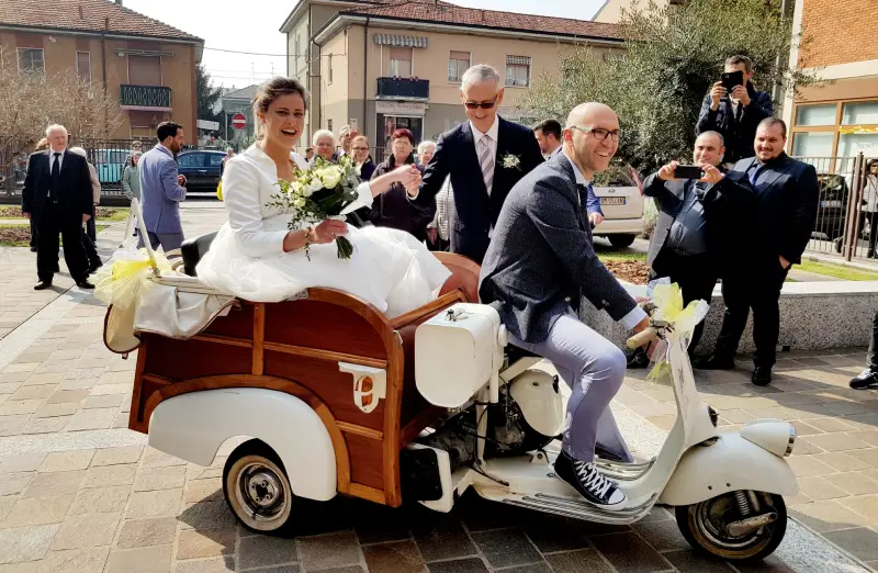 Piaggio Ape per il matrimonio